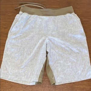 Tan Lulu Lemon Shorts